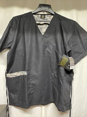 hospital scrubs V-neck woman short sleeve XL - Image 1 of 4