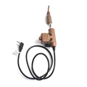 Tactical PTT for Headset Plug Headphone Accessories - Zdjęcie 1 z 29