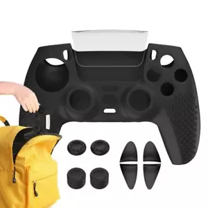 For PS5 Edge Controller Silicone Protector Cover +Rocker Cap Set Anti-Slip Case - Picture 1 of 9
