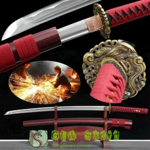 Espada GLW Japón Samurai Espada Katana 1095 Acero Alto Carbono Full Tang Hecha a Mano - Imagen 1 de 12