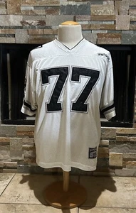 Vintage Y2k Lowrider Jersey Mens Medium Cholo Chicano Gray Black #77 Streetwear - Picture 1 of 10