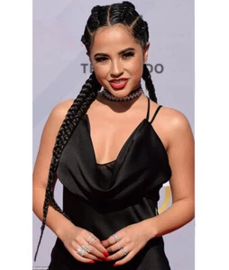 34" African Synthetic Lace Front Wig Black Box Dutch Braided Twist Cornrow Wigs - Picture 1 of 9