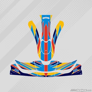 2016 FA ALONSO STYLE KG508/KG507 NASSAU & NOSECONE STICKER - KARTING - Picture 1 of 1