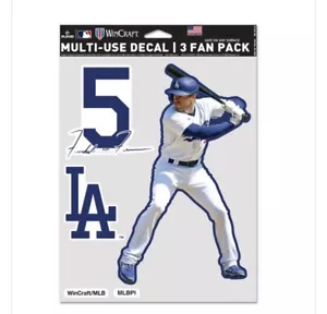LOS ANGELES DODGERS MULTI USE 3 FAN PACK FREDDIE FREEMAN DECALS - Picture 1 of 1