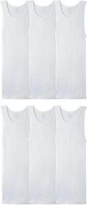 Men's Moisture Wicking Sleeveless Tank Tops 8 Pack Tag Free Ribbed Undershirts - Picture 1 of 16