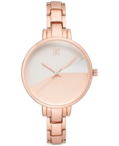 I.N.C. Women's Rose Gold Tone 36mm Bracelet Art Deco Style Geometric Watch NEW - Picture 1 of 2
