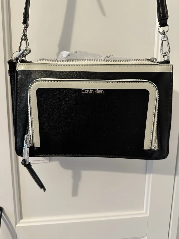 Brand New Calvin Klein Crossbody Black/White Bag - Image 1 of 4