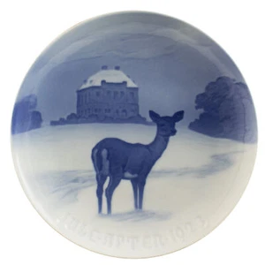 ROYAL COPENHAGEN BING&GRONDAHL PIATTO DI NATALE 1923 ORIGINALE PORCELLANA PRIMA  - Picture 1 of 4