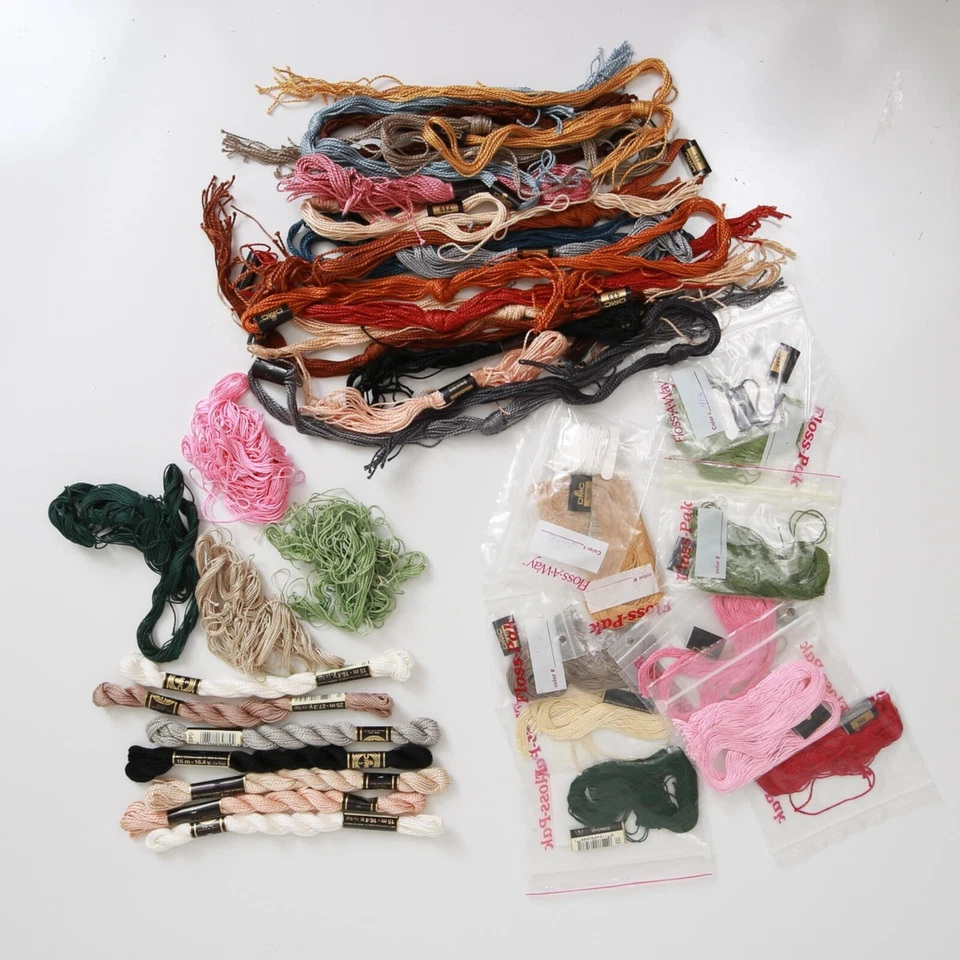 DMC Colorfast Grand Teint Embroidery Floss Thread Yarn Needlepoint Lot - Image 1 of 4