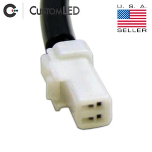 Ducati OEM Blinker Connector, 2 Wire OEM Plug for Turn Signals, Ducati, PAIR - Picture 1 of 2