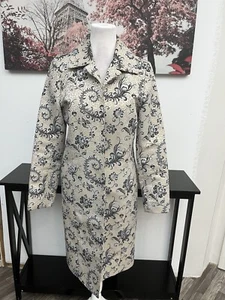 Tuta donna Amanda Smith cappotto giacca Petite taglia 8 stampa floreale aperta davanti - Foto 1 di 10