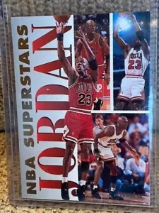 1993-94 Fleer NBA SuperStars #7 - MICHAEL JORDAN - BULLS - Picture 1 of 2