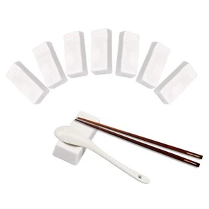 4Pcs Ceramics Chopsticks Rests Spoon Stand Fork Holder for Dinning Decoration... - Picture 1 of 5