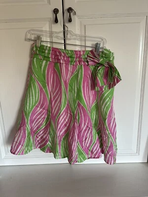 Falda LILLY PULITZER Seda Adeline Estampado PREPPY TÉ SUREÑO Talla 2 Foto 1 de 4