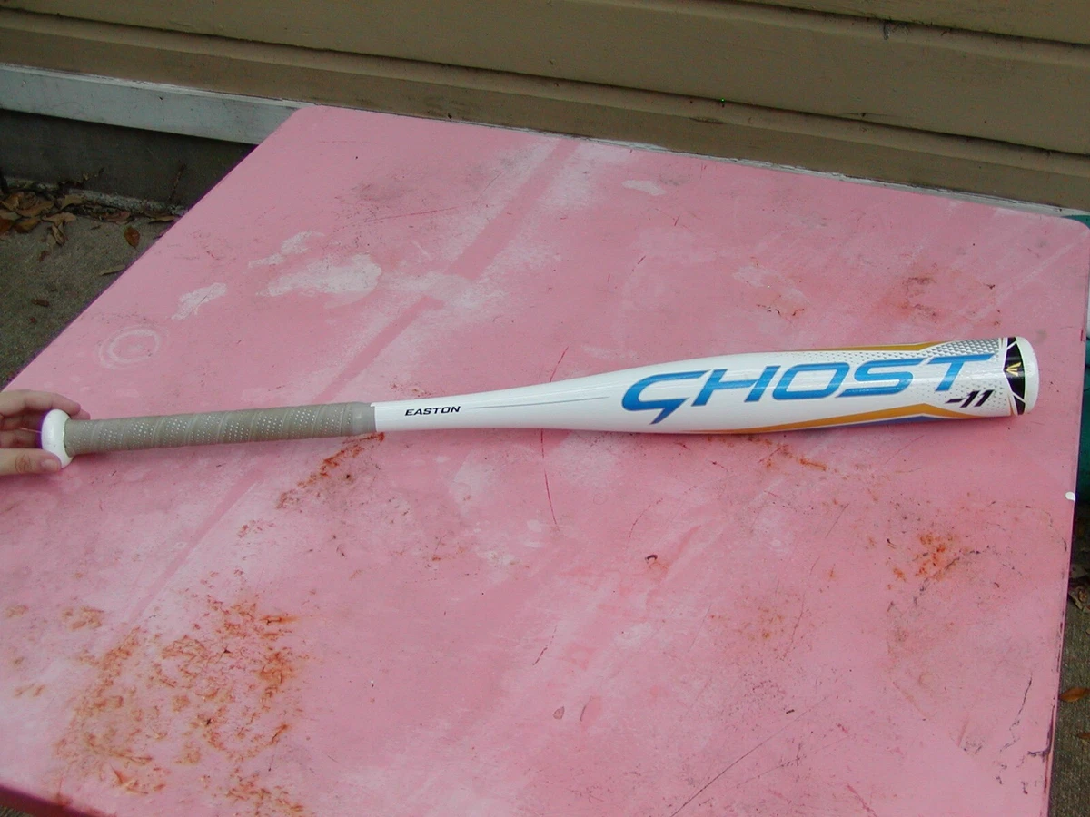 Batte Easton Ghost FP22GHY11 – Softball Fast Pitch, 28 Pouces 17 Oz, Blanche, état Neuf