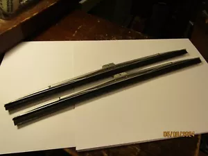 Vintage Anco 14" CLEAR FLEX Flat Finish Wiper Blade 1 Pair 1960 Flexible Blades - Picture 1 of 9