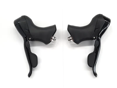 Microshift 10 Speed Shifter Brake Levers Black Drop Bar Double Shimano Style - Image 1 of 4