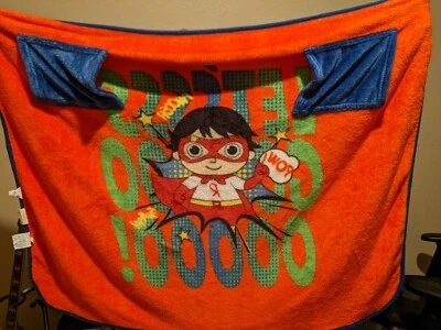 Ryans World Super Blanket Cape W/ Sleeves Wearable Super Soft Let's Goooo - Image 1 of 4