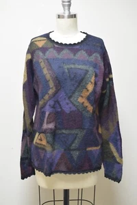 VINTAGE PERUVIAN CONNECTIONS Handknit Pullover Sweater Tunic Alpaca Size ~S~ - Picture 1 of 6