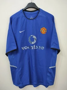 MANCHESTER UNITED 2002-2003 away Vodafone camiseta shirt trikot maillot maglia L - Picture 1 of 5