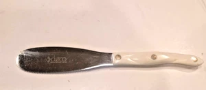 Cutco Spreader 1768 JB Made In USA Olean New York White Pearl Handle Serrated - Picture 1 of 4