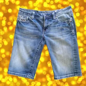 Miss Me BERMUDA Blue Jeans JP6069M SZ 29 12" Inseam - Picture 1 of 3