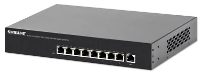 Full 8Port PoE Ethernet Office Network RJ45 Switch, Intellinet 560764 - HB-PO208 - Image 1 of 2