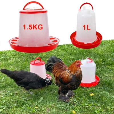 Geflügeltränke+Futterautomat im Set wählbar Hühner Hühnertränke -  - Bild 1 von 4