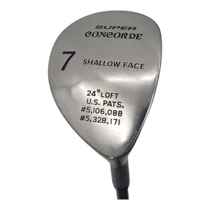Super Concorde Shallow Face 7 Fairway Wood 24° RH 43” Bubble Graphite Golf Club - Picture 1 of 6