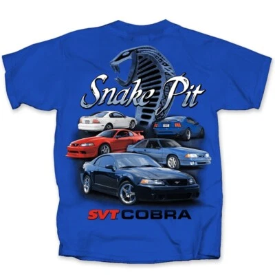 Camiseta Cobra Snake Pit con SVT Cobra Mustangs * ¡Envío a todo el mundo y GRATIS a EE. UU.! Foto 1 de 4