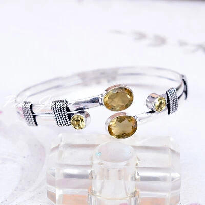 Braccialetto Bracciale Topazio Citrino Argento Sterling 925 Gioielli per Bambina - Immagine 1 di 4