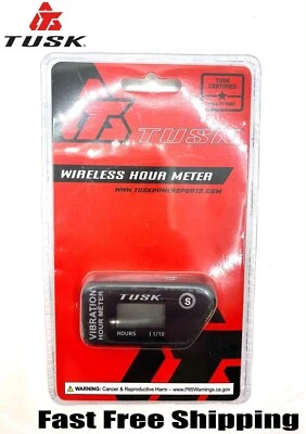 Medidor de horas de vibración inalámbrico Tusk ATV motocicleta UTV doble deporte bicicleta de aventura Foto 1 de 4