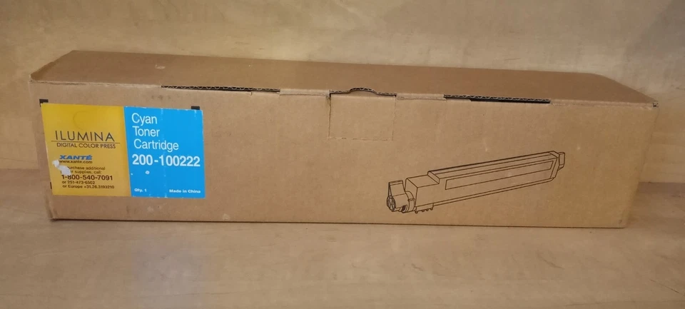 BRAND NEW 200100222  Xante Ilumina Cyan Toner Cartridges - Image 1 of 1