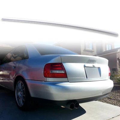 Fyralip Rear Trunk Lip Spoiler For Audi A4 S4 B5 Sedan Painted Lake Silver LY7W - Изображение 1 из 4