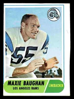 1968 Topps Maxie Baughan #210 - Los Angeles Rams - Image 1 of 2