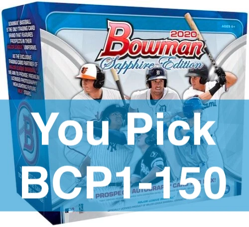 2020 Bowman Chrome SAPPHIRE Prospects #BCP1 - 150  YOU PICK, Complete Your Set! - Image 1 of 1