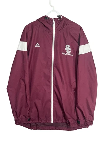 South Carolina Men's Jacket XL Maroon Climaproof Hooded Windbreaker Full Zip Cover