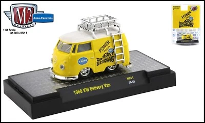 Novo carro fundido M2 Machine '60 VW Shorty Van em acrílico em escala 1/64 - Imagem 1 de 2