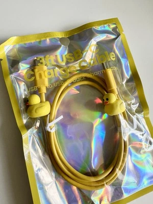 3 Ft USB-C Charging Cable With Yellow Duck Charm - Image 1 of 4