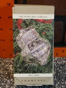 ECHT SILBER 1994 Punze Andenken Vitrine SILBERGLOCKEN Ornament Sammlung  - Bild 1 von 7