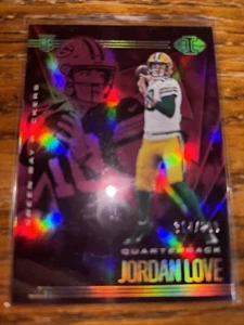 2020 Panini Illusions Pink HoloFoil Rookie Jordan Love 314/399 Green Bay Packers - Foto 1 di 2