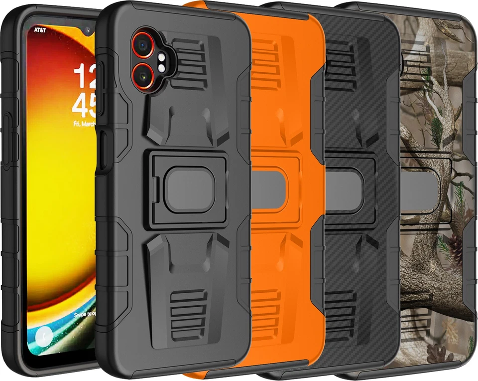 Funda Resistente con Soporte Anillo Agarre para Teléfono Samsung Galaxy XCover 7 Pro (2025) Foto 1 de 1