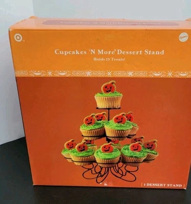 Wilton Cupcakes N' More Metal Dessert Stand 13 Cupcakes Halloween Holiday NIB - Image 1 of 4