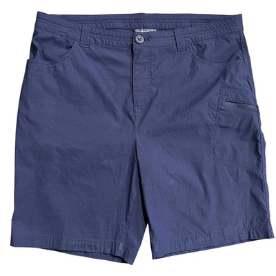 Pantalones Cortos de Senderismo Eddie Bauer Para Mujer Talla 16 Azul Nylon Spandex Carga Bolsillo con Cremallera Foto 1 de 4