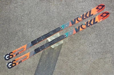 2015 Völkl Racetiger World Cup GS Speedwall 166 cm esquís con placas de fijación de marcadores Foto 1 de 4