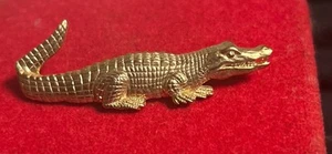 Vintage Gold Alligator Pin/pendant - Picture 1 of 6