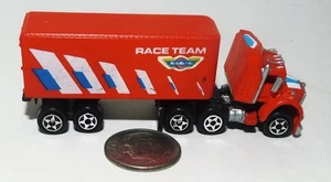 Small Micro Machine Semi Box Truck  in Red Marked Micro Machine Racing - Picture 1 of 5