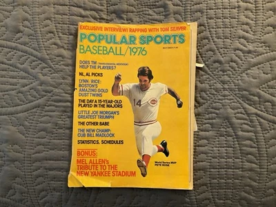 Popular Sports Baseball 1976-Cincincinnati Reds Pete Rose Foto 1 de 2