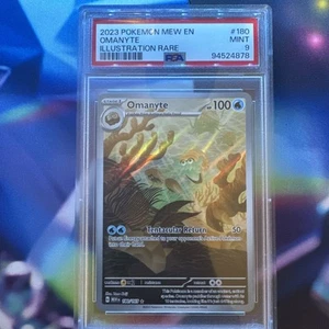 2023 Omanyte 180/165 Pokemon 151 Tarjeta PSA 9 Ilustración Raro - Imagen 1 de 2