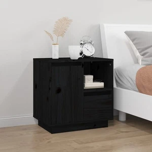 Mesita de Noche Mesa Auxiliar Mueble de Dormitorio Madera Maciza de Pino vidaXL - Imagen 1 de 55
